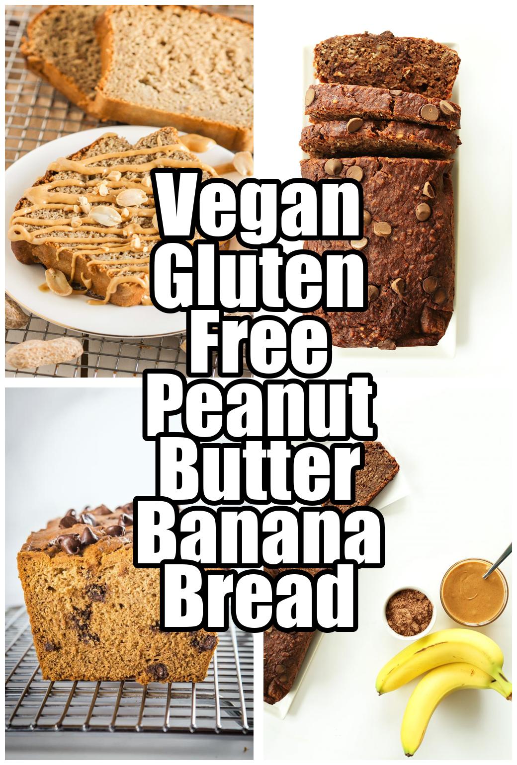 Vegan Gluten Free Peanut Butter Banana Bread