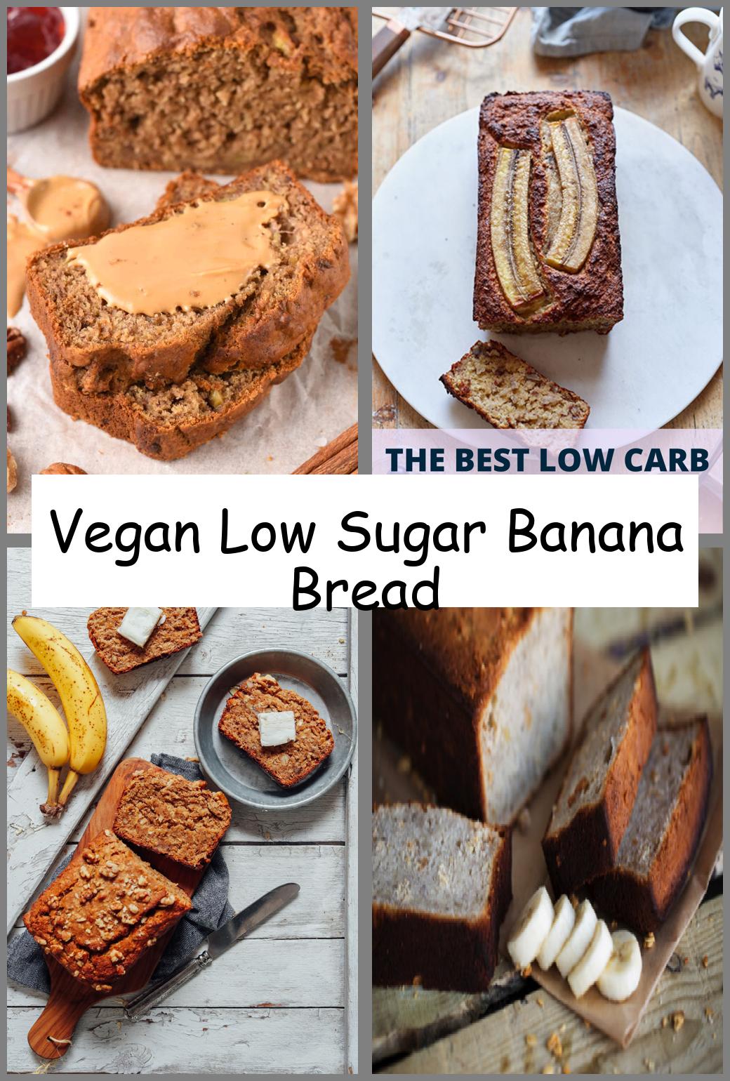 Vegan Low Sugar Banana Bread