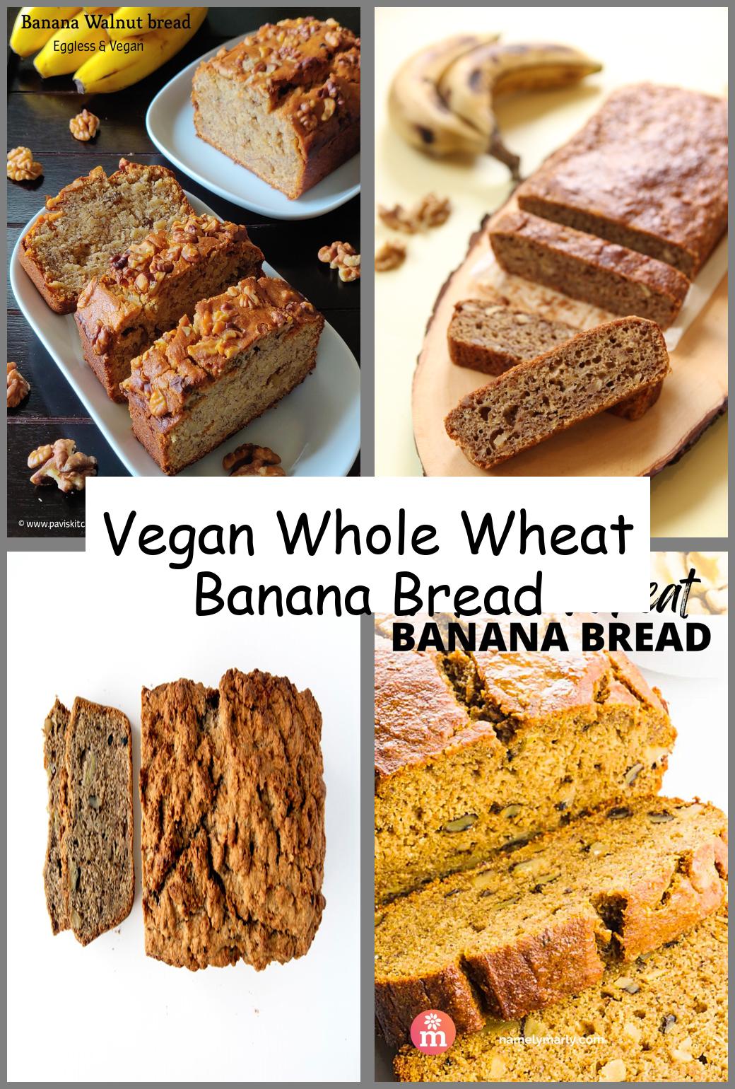 Vegan Whole Wheat Banana Bread