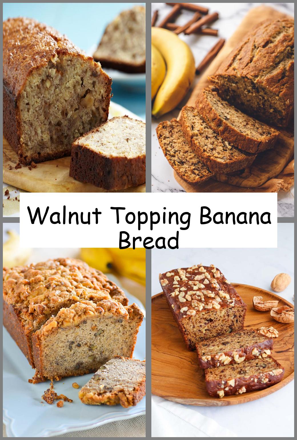 Walnut Topping Banana Bread