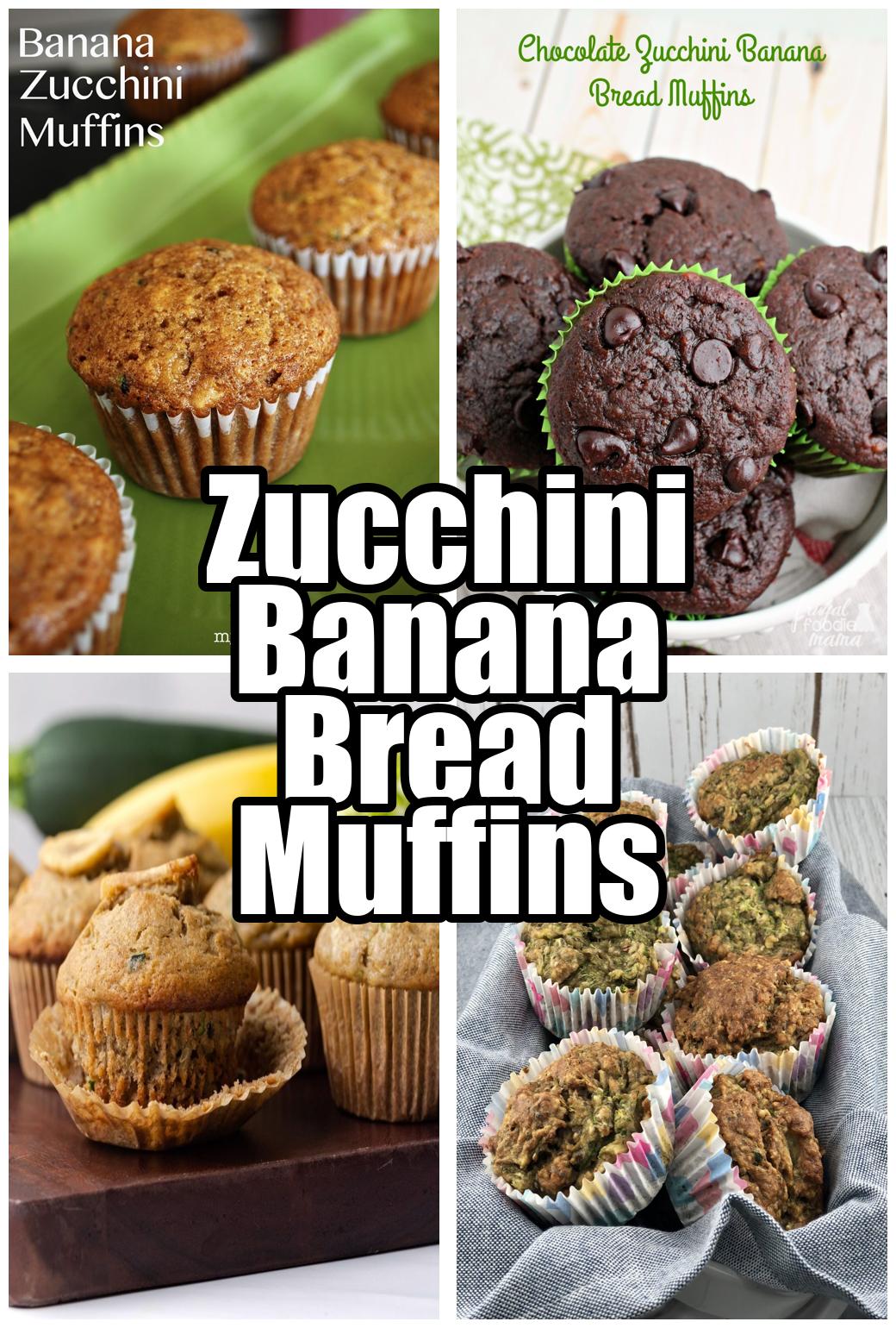 Zucchini Banana Bread Muffins