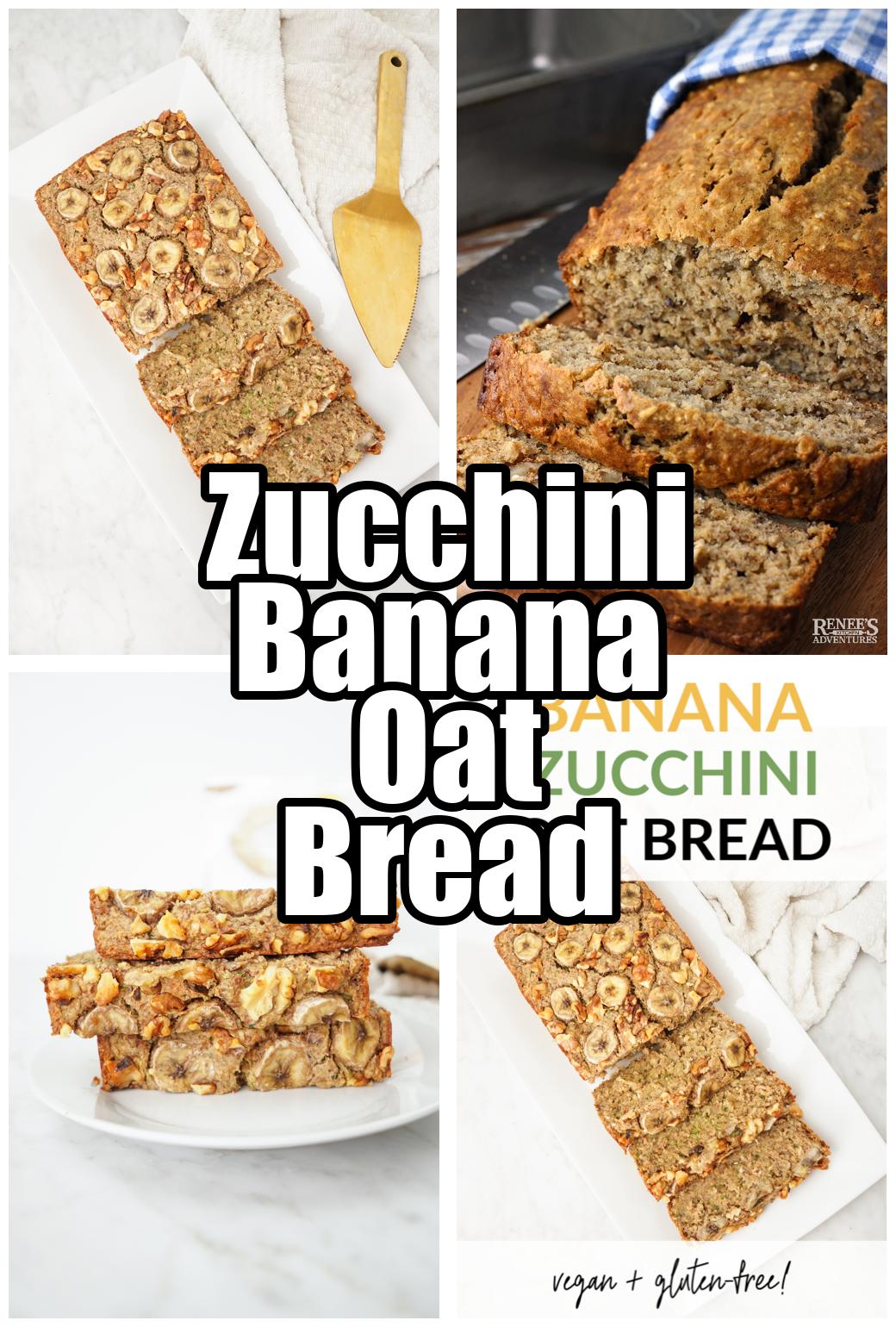 Zucchini Banana Oat Bread