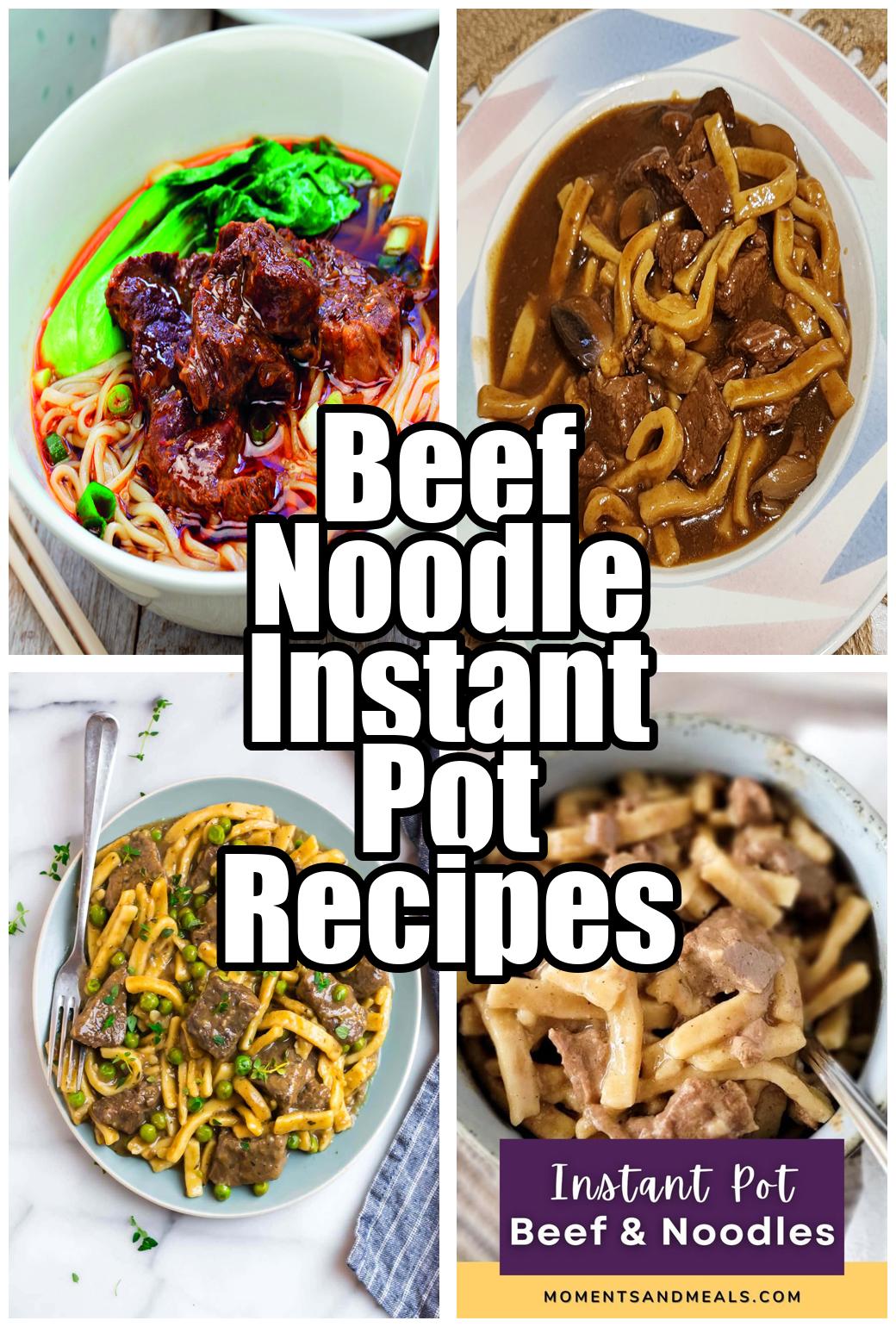 Beef Noodle Instant Pot Recipes