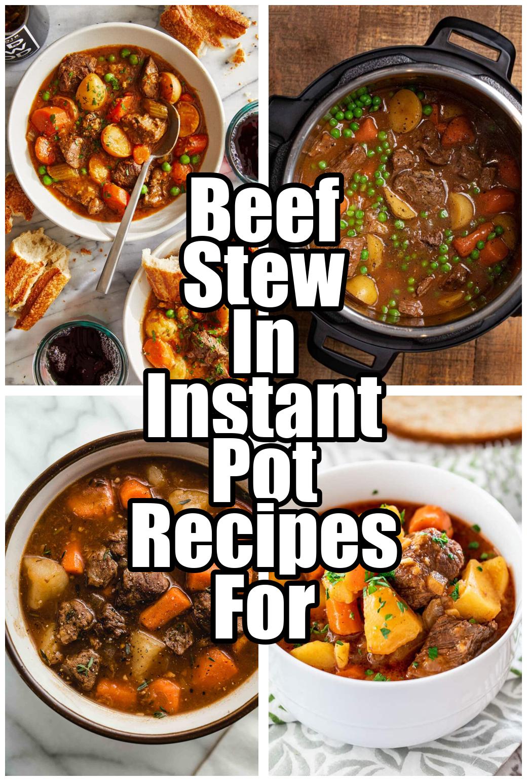 Beef Stew In Instant Pot Recipes For