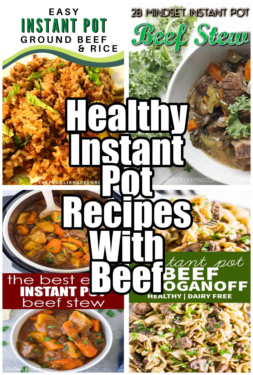 Healthy Instant Pot Recipes With Beef