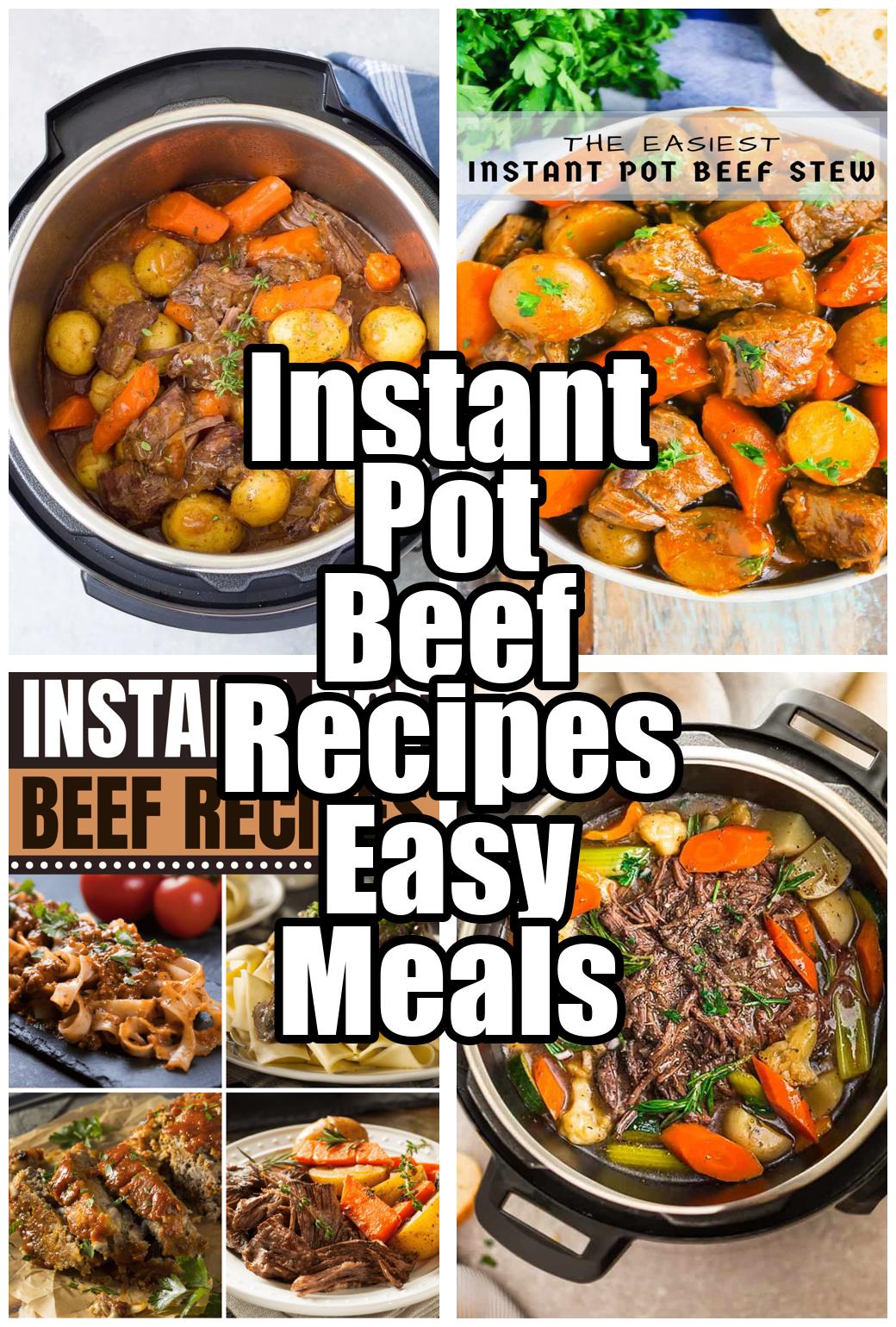 Instant Pot Beef Recipes Easy Meals