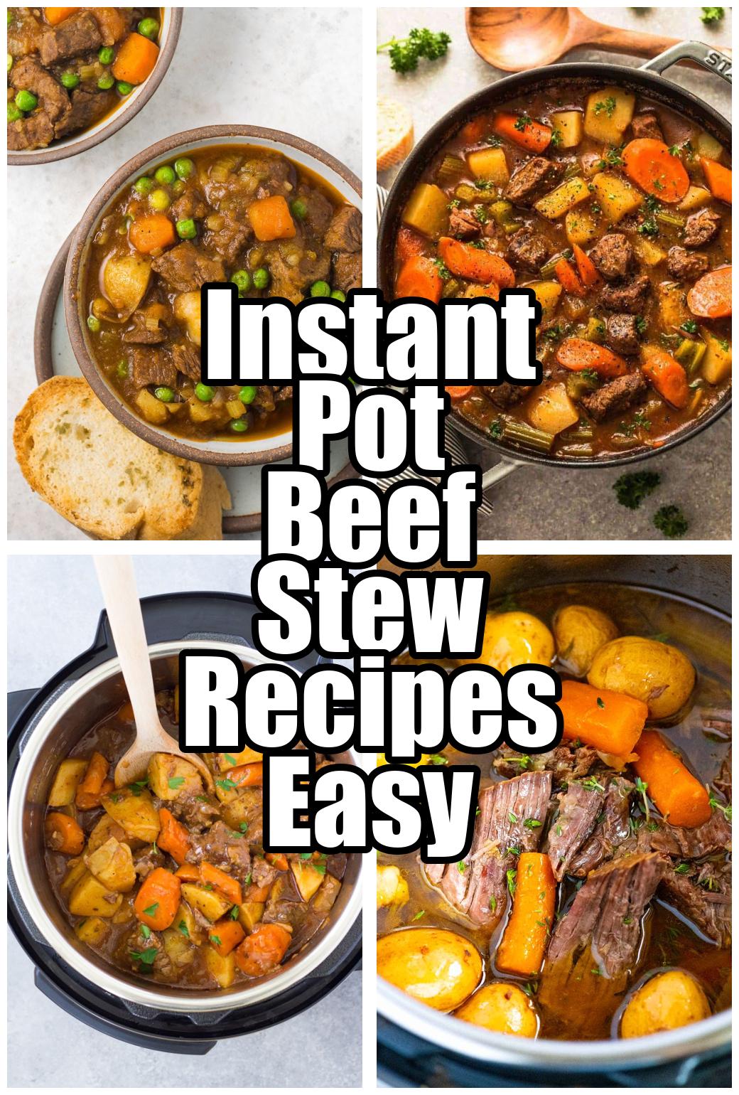 Instant Pot Beef Stew Recipes Easy