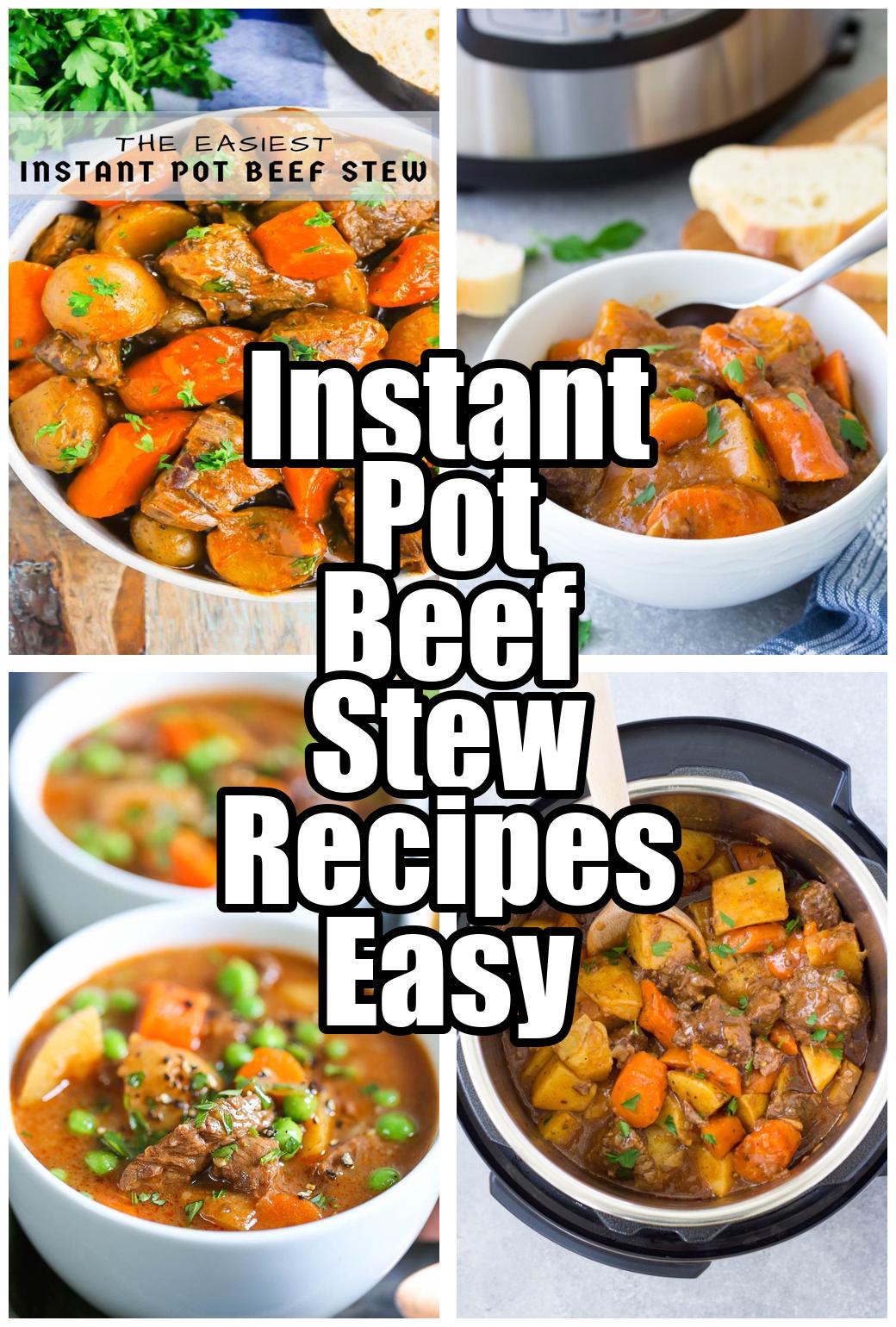 Instant Pot Beef Stew Recipes Easy