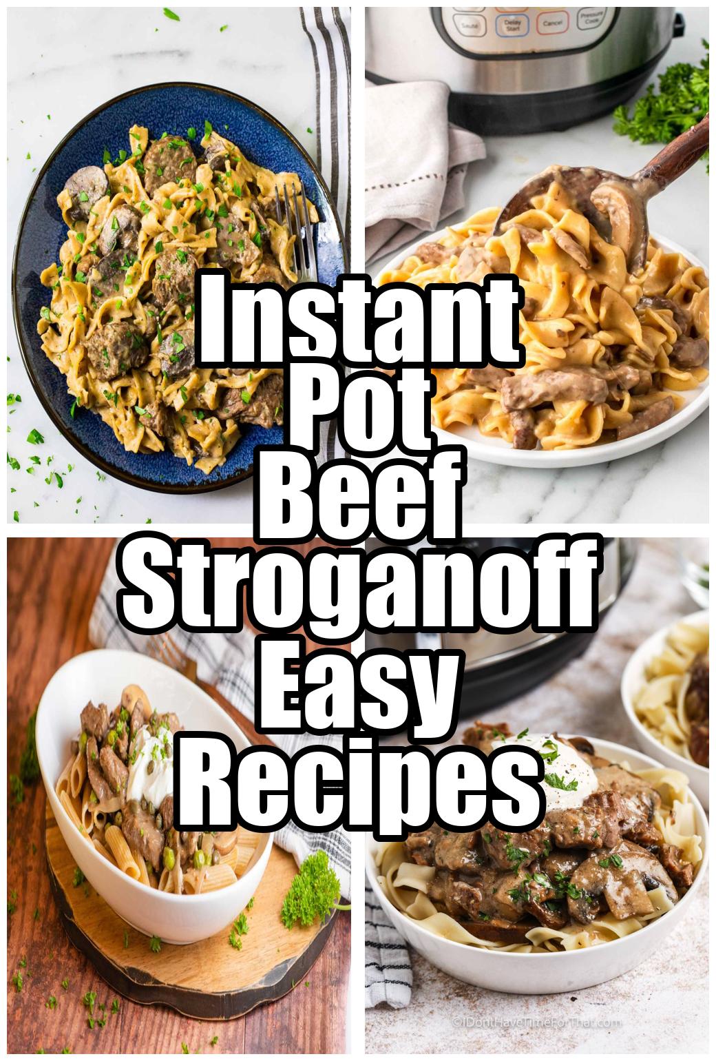 Instant Pot Beef Stroganoff Easy Recipes