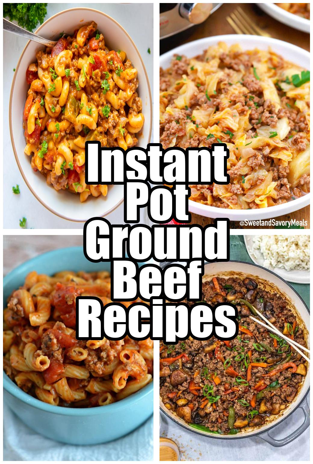 Instant Pot Ground Beef Recipes