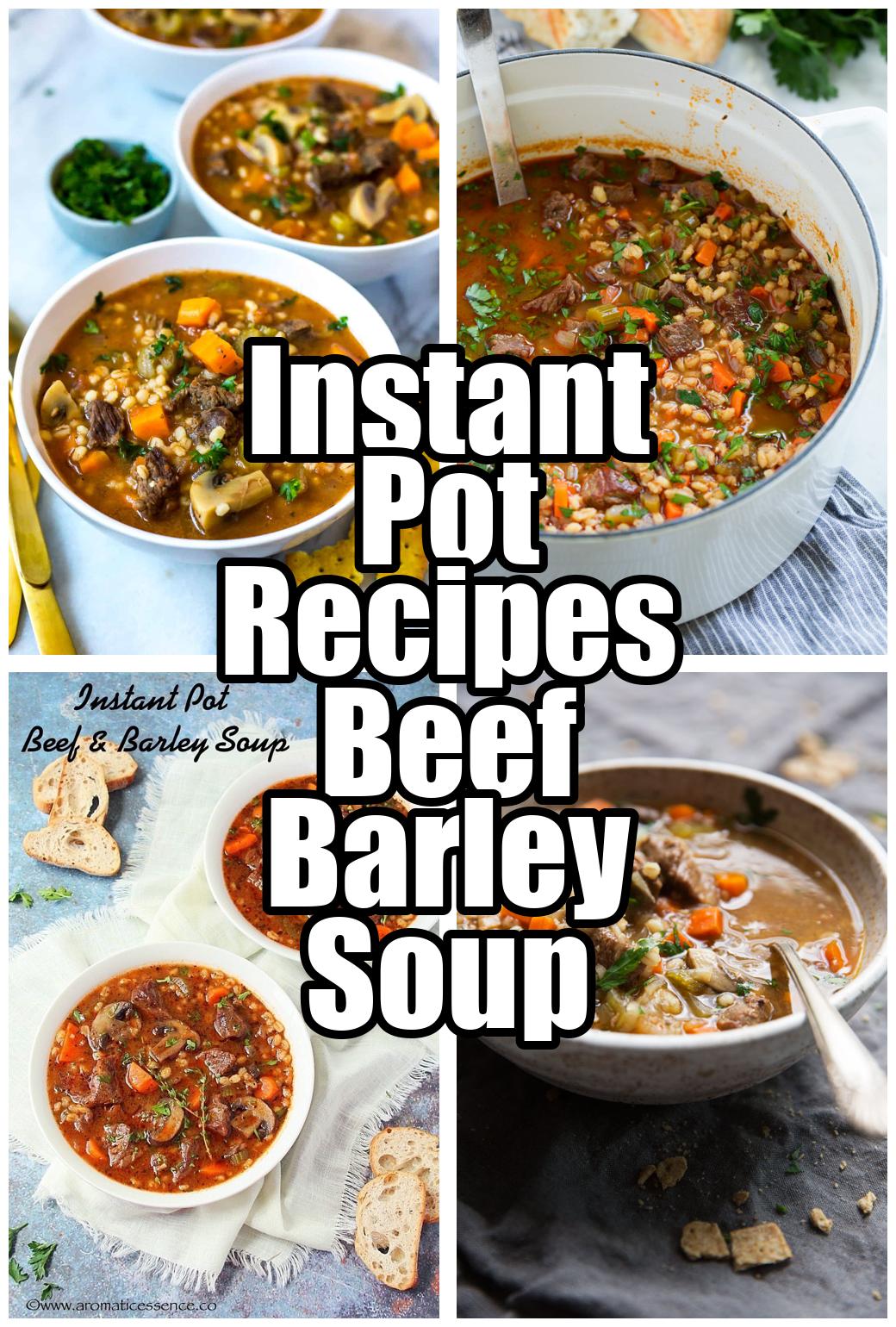 Instant Pot Recipes Beef Barley Soup