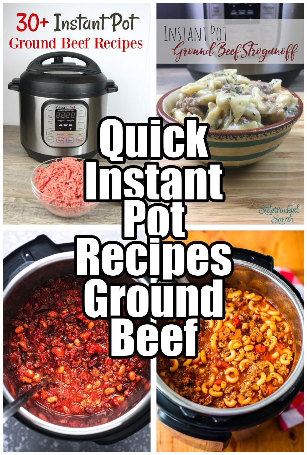 Quick Instant Pot Recipes Ground Beef