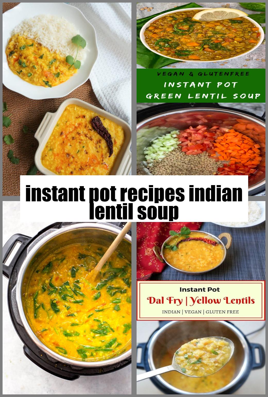 instant pot recipes indian lentil soup