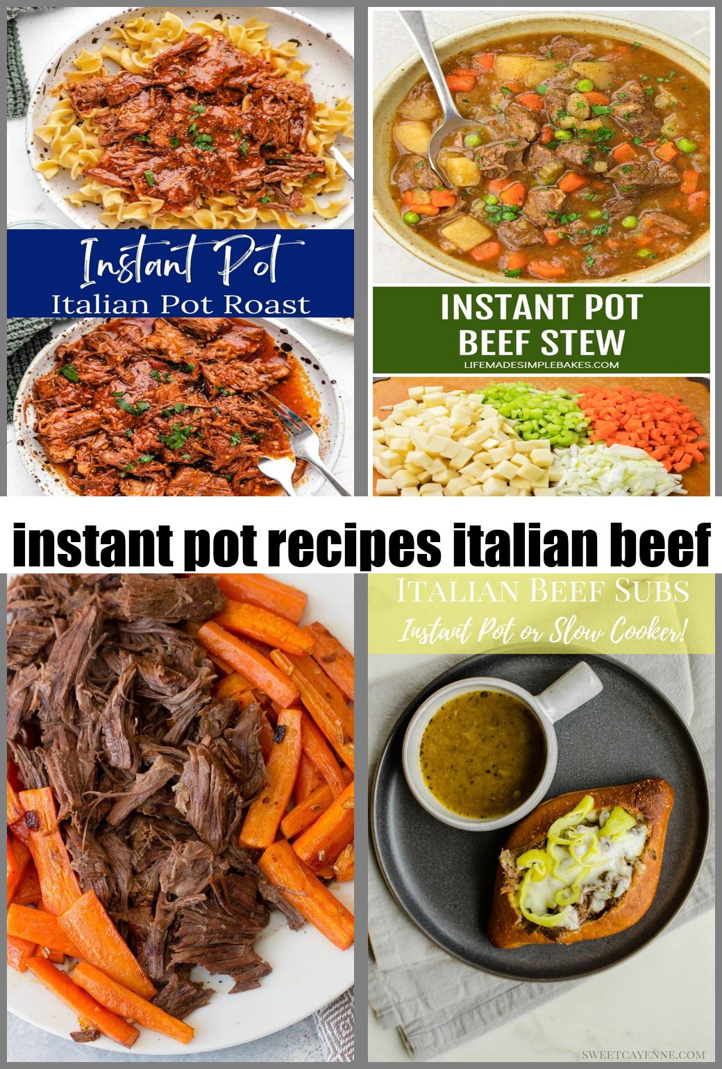 instant pot recipes italian beef