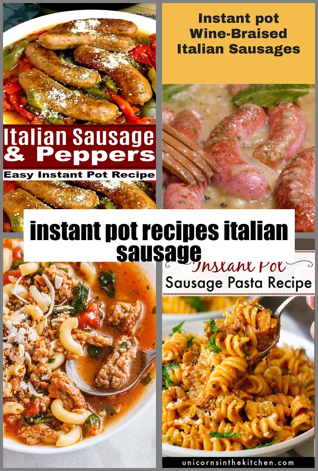 instant pot recipes italian sausage