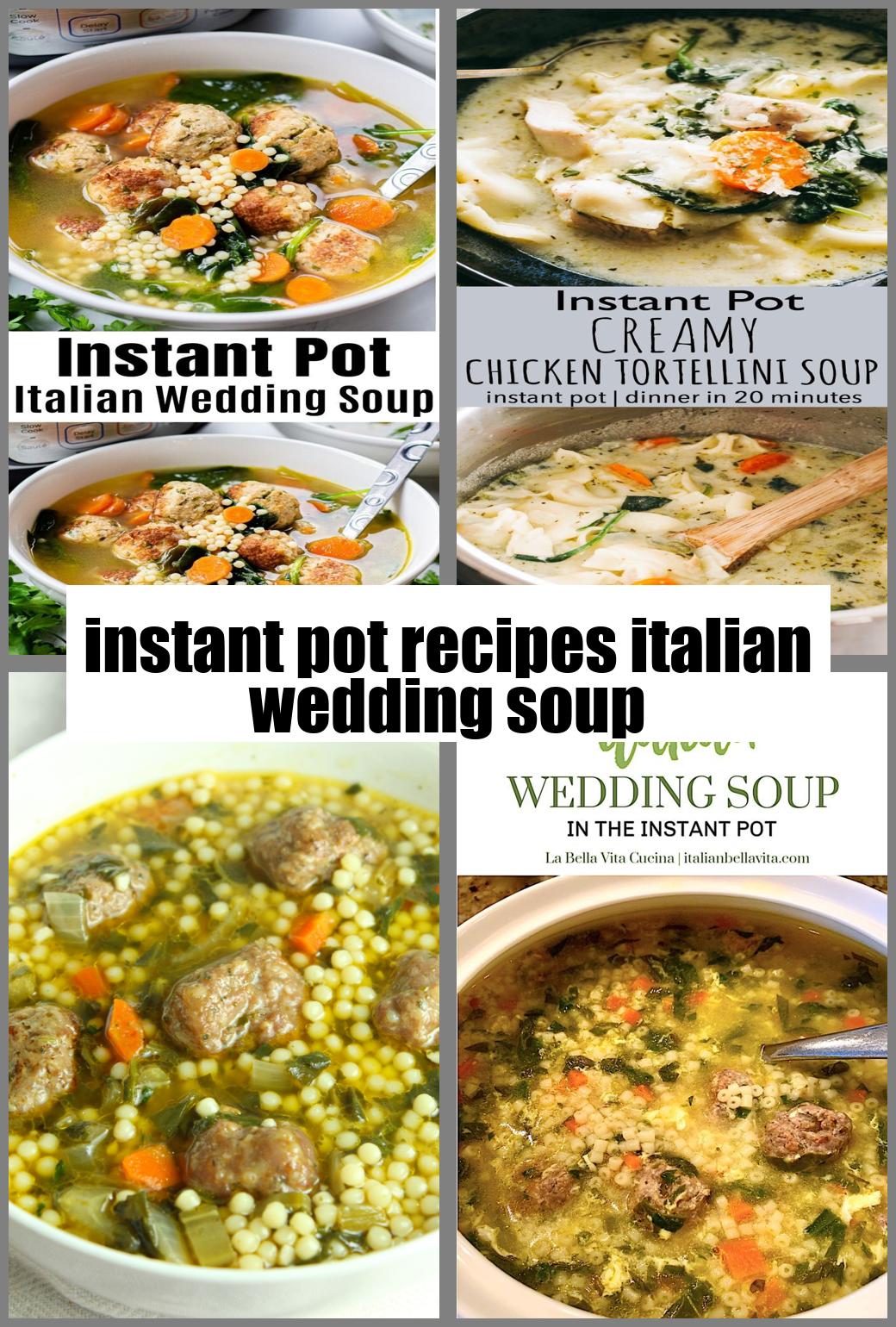 instant pot recipes italian wedding soup