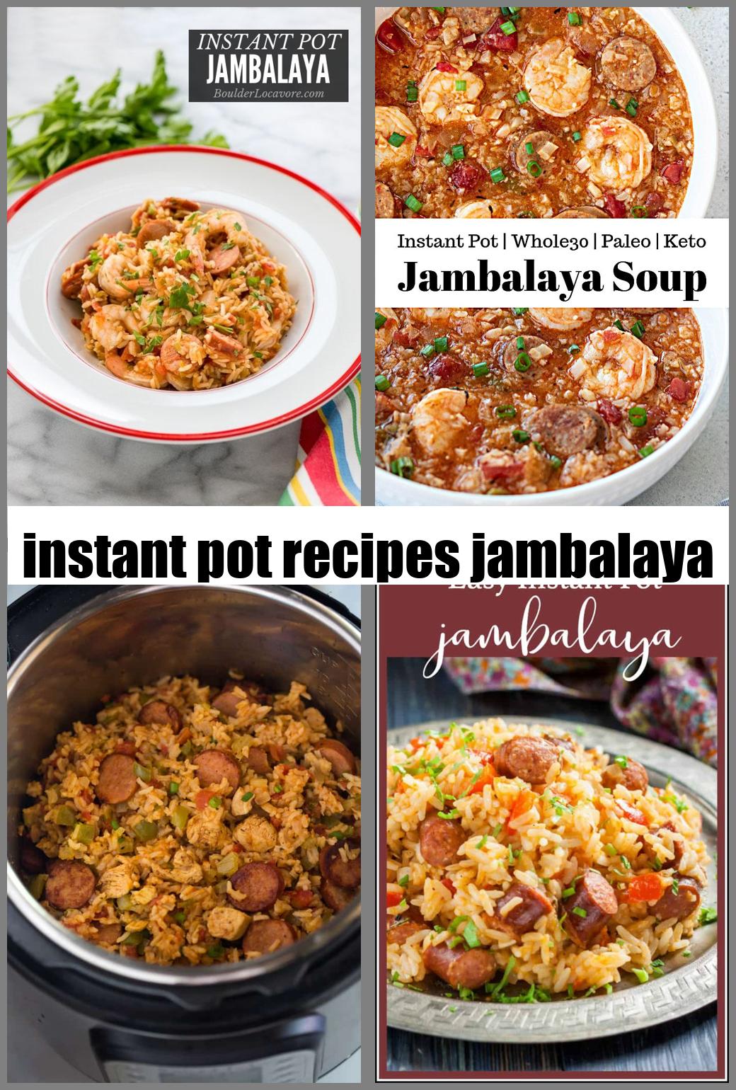 instant pot recipes jambalaya