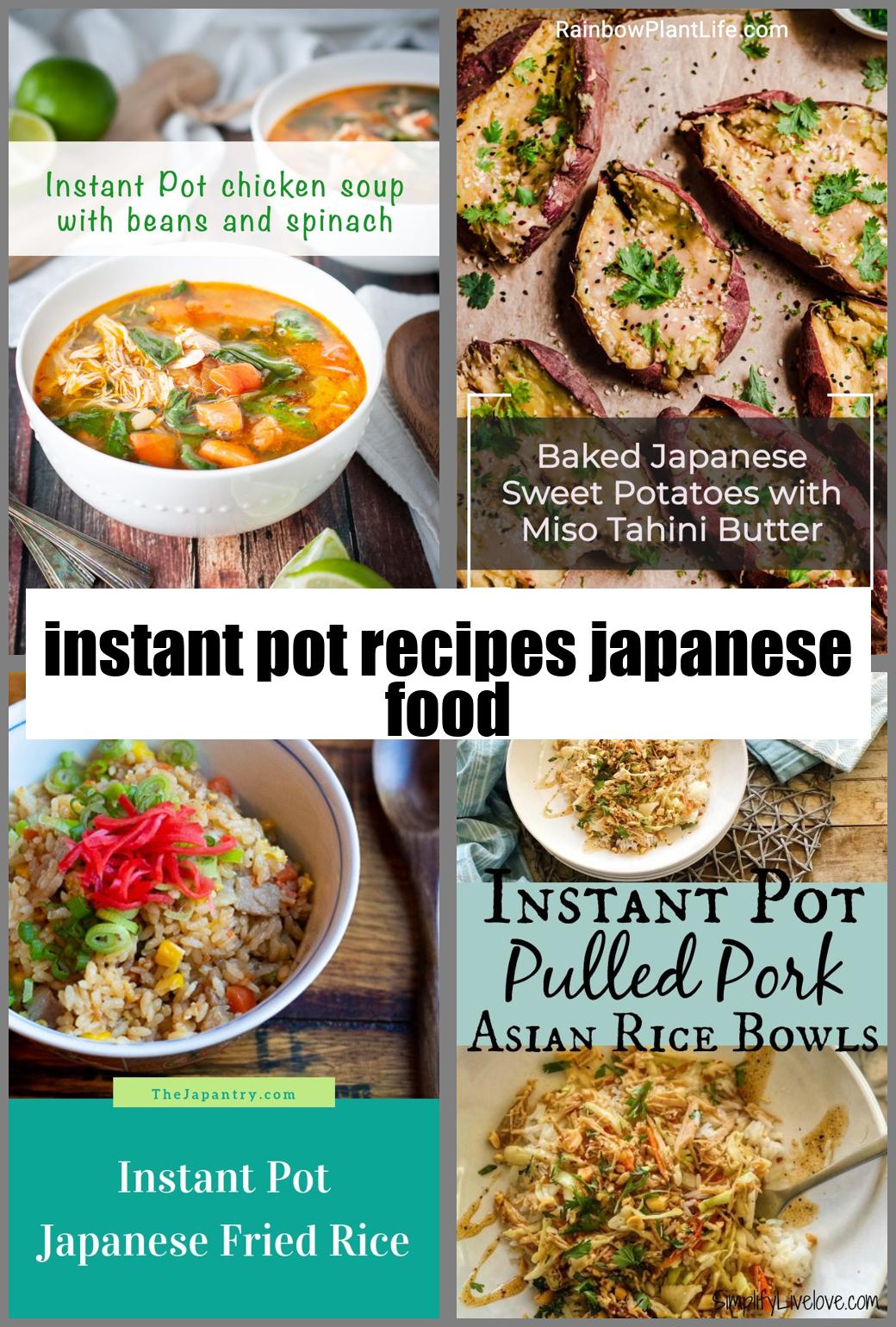 instant pot recipes japanese food