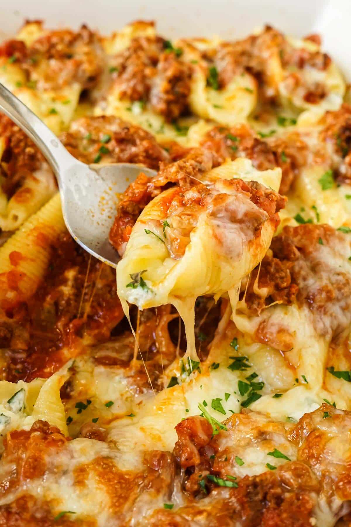 Ground Beef Stuffed Shells Recipe